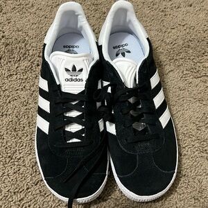 Adidas Gazelle Cloud Black White kids 5 womens 6.5